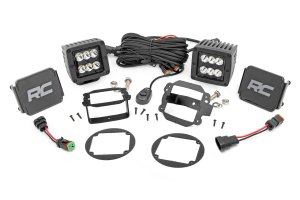 Jeep Wrangler LED Light Kit - Fog Mount - Rough Country - 2 Jeep Wrangler LED Light Kit - Fog Mount - Rough Country - 2